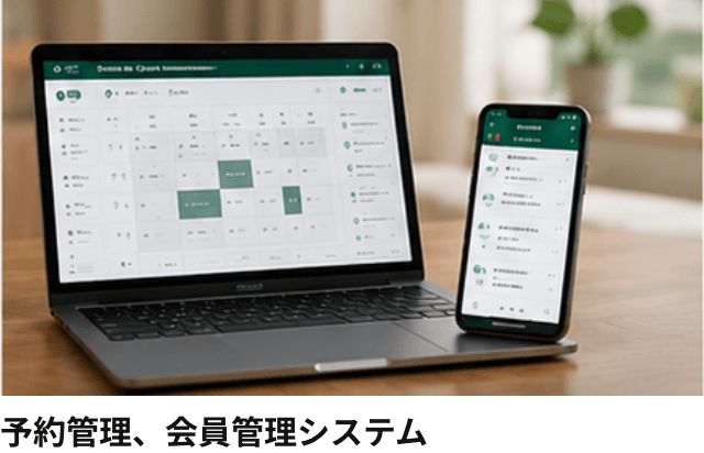 予約管理、会員管理システム